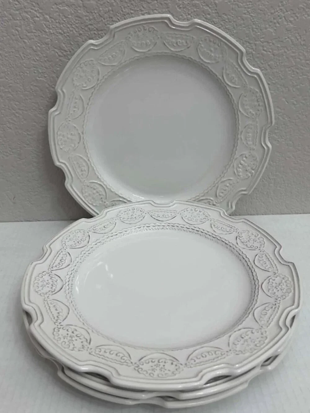 Williams Sonoma x Trisha Yearwood Gwendolyn 4x Dinner Plates * Made in Portugal